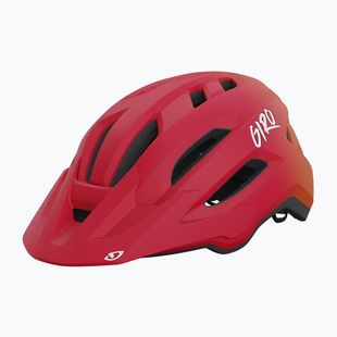 Kask rowerowy dziecięcy Giro Fixture II Integrated MIPS matte red fade