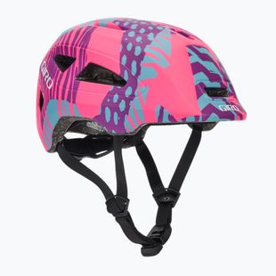Kask rowerowy dziecięcy Giro Scamp II Jr matte pink animal