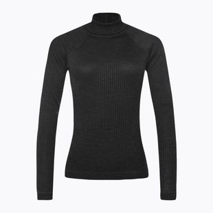 Longsleeve termoaktywny damski Smartwool Thermal Merino Rib Turtleneck charcoal heather