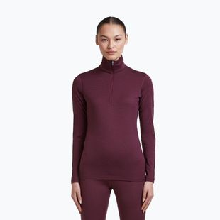 Bluza termoaktywna damska Icebreaker 200 Oasis LS Half Zip dark berry
