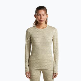 Bluza termoaktywna damska Icebreaker Merino 260 Tech Vertex Crewe Undyed/Cumin