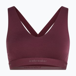 Biustonosz termoaktywny icebreaker Merino 125 Cool-Lite Sprite Racerback dark berry