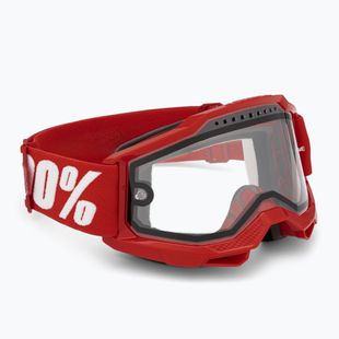 Gogle rowerowe 100% Accuri 2 Enduro MTB neon/red/clear