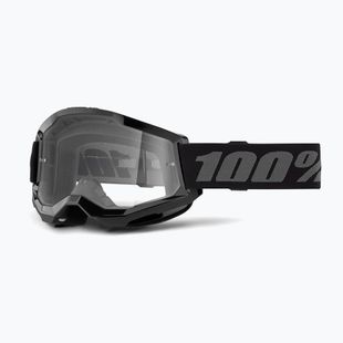 Gogle rowerowe 100% Strata 2 black/clear