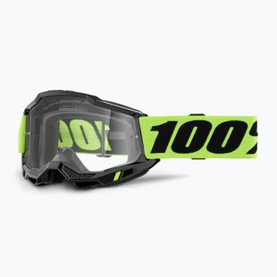Gogle rowerowe dziecięce 100% Accuri 2 Junior neon yellow/clear