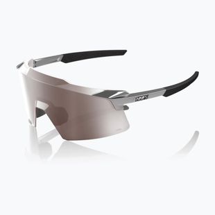 Okulary przeciwsłoneczne 100% Aerocraft gloss black chrome/hiper silver mirror