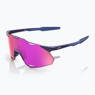Okulary przeciwsłoneczne 100% Hypercraft XS satin storm metallic/purple mirror