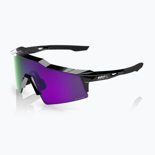 Okulary przeciwsłoneczne 100% Speedcraft SL polished black/hiper polarized lavender mirror