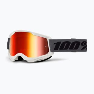 Gogle rowerowe 100% Strata 2 grey/red mirror