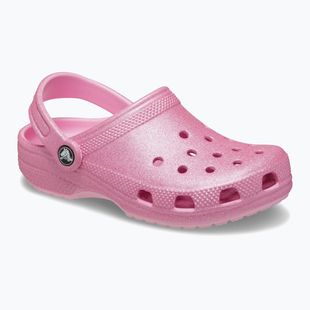 Klapki dziecięce Crocs Classic Glitter Clog Toddler pink tweed glitter