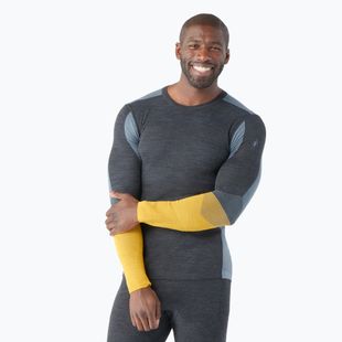 Longsleeve termoaktywny męski Smartwool Intraknit Thermal Merino Baselayer Colorblock Crew charcoal