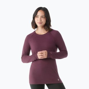 Longsleeve termoaktywny damski Smartwool Classic All-Season Merino Base Layer Crew Boxed eggplant