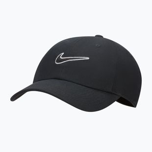 Czapka z daszkiem Nike Club Unstructured Swoosh black/black