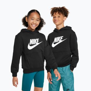 Bluza dziecięca Nike Club Fleece Hoodie black/white