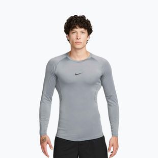 Longsleeve treningowy męski Nike Pro Dri-Fit Tight Fitness smoke grey/black
