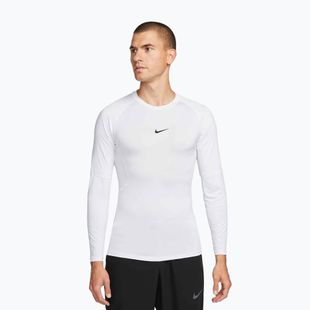 Longsleeve treningowy męski Nike Pro Dri-Fit Tight Fitness white/black