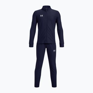 Komplet piłkarski dziecięcy Under Armour Challenger Tracksuit midnight navy/white
