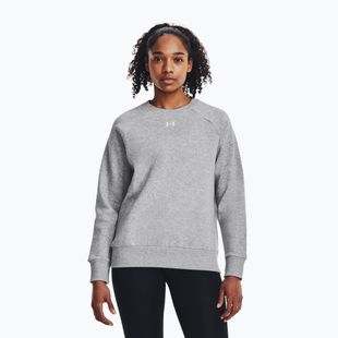 Bluza damska Under Armour Rival Fleece Crew mod gray light heather/white