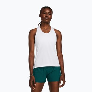 Koszulka do biegania damska Under Armour Launch Singlet white/reflective