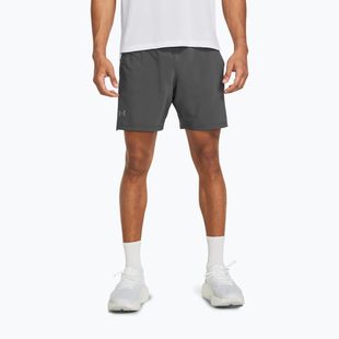 Spodenki do biegania męskie Under Armour Launch Elite 2In1 7'' castelrock/ castelrock/reflective