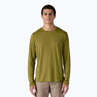 Longsleeve męski Patagonia Cap Cool Daily Graphic Lands clean climb roots/graze green x-dye