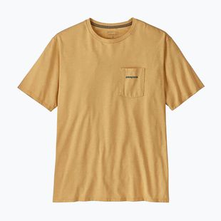 Koszulka męska Patagonia Boardshort Logo Pocket Responsibili beeswax tan
