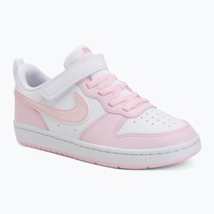 Buty dziecięce Nike Court Borough Low Recraft white/pink foam