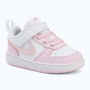 Buty dziecięce Nike Court Borough Low Recraft white/pink foam