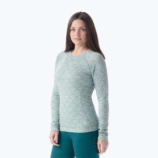 Longsleeve termoaktywny damski Smartwool Merino 250 Baselayer Crew Boxed arctic green digi snow