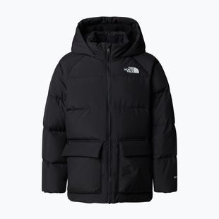 Kurtka puchowa dziecięca The North Face Teen North Down Fleece Lined Short Parka tnf black