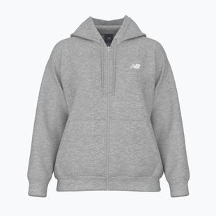Bluza damska New Balance Fleece Logo Full Zip athletic grey