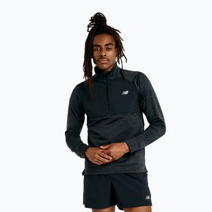 Longsleeve do biegania męski New Balance Athletics Heat Grid 1/2 Zip black