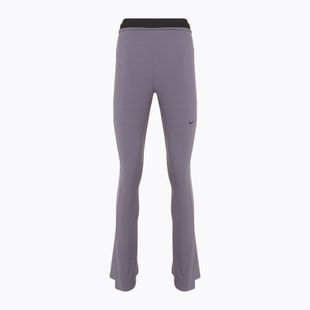 Legginsy damskie Nike Sportswear Chill Knit Mini-Rib Flared daybreak/black