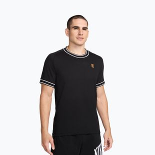 Koszulka tenisowa męska Nike Court Heritage black/white