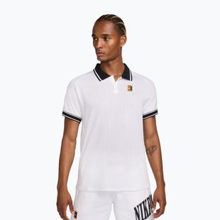 Koszulka tenisowa męska Nike Court Heritage Polo white/black