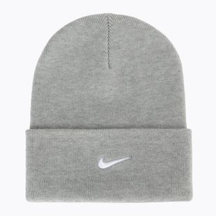 Czapka zimowa Nike Peak Swoosh Beanie dark grey heather/white