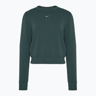 Bluza damska Nike Dri-FIT One Crew Neck French Terry vintage green/ black