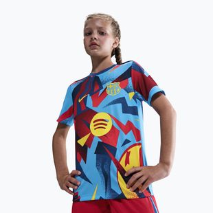 Koszulka piłkarska dziecięca Nike FC Barcelona Academy Pro SE Pre-Match Jr university blue/opti yellow