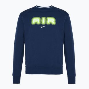 Bluza męska Nike Sportstwear Air Crew-Neck midnight navy/volt
