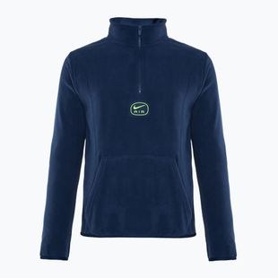 Bluza męska Nike Swoosh Air Polar Fleece Half Zip Top midnight navy/ volt