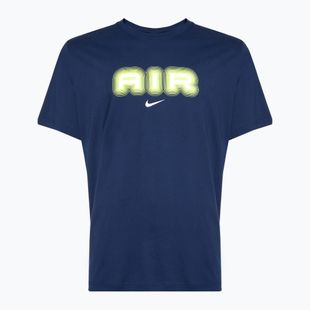 Koszulka męska Nike Air Graphic midnight navy/volt