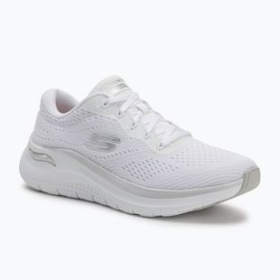 Buty damskie SKECHERS Arch Fit 2.0 Glow The Distance white/silver