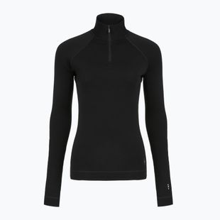 Bluza termoaktywna damska Smartwool Classic Thermal Merino Base Layer 1/4 Zip Boxed black