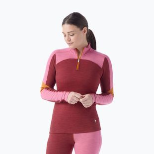 Bluza termoaktywna damska Smartwool Classic Thermal Merino Base Layer Colorblock 1/4 Zip Boxed
