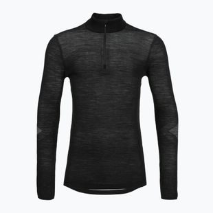 Bluza termoaktywna męska Smartwool Intraknit Thermal Merino Base Layer 1/4 Zip black/white