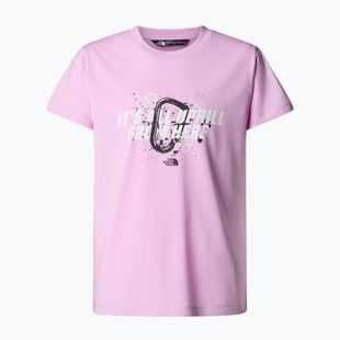 Koszulka dziecięca The North Face Graphic Relaxed Tee cyber pink