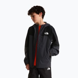 Kurtka przeciwdeszczowa dziecięca The North Face Teen Hike Packable Shell tnf black/asphalt grey