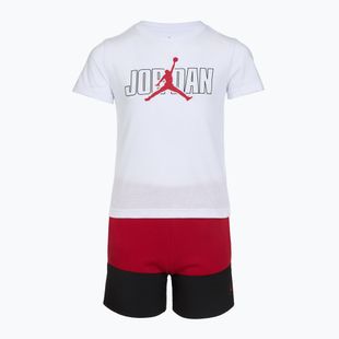 Komplet dziecięcy Nike Jordan Stacked Mixed gym red