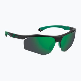 Okulary przeciwsłoneczne męskie Polaroid PLD 7055/S matte black green/green mirror polarized hc