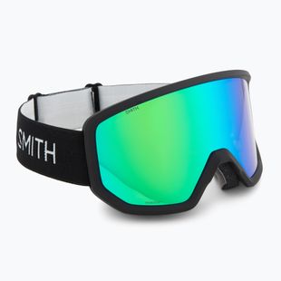 Gogle narciarskie Smith Transfer black/green sol-x mirror